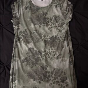 Fashion Nova Floral Green Dress